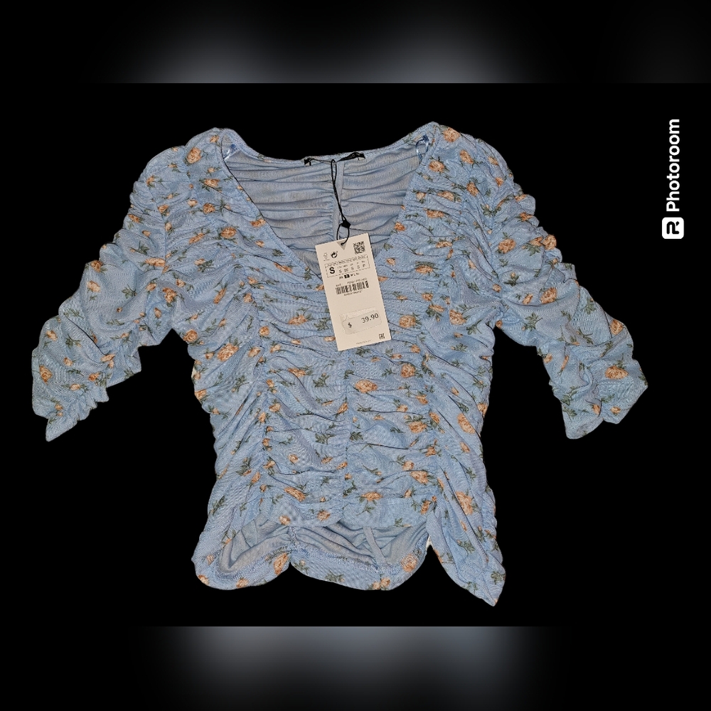 NWT Zara Tulle Top